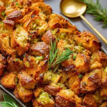 Buttery Herb Croissant Stuffing