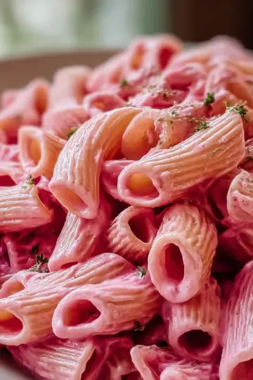 Creamy Healthy Vegan Pink Pasta