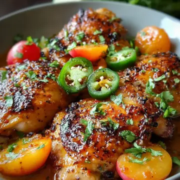 Spicy Jalapeno Peach Chicken