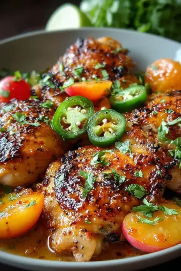 Spicy Jalapeno Peach Chicken