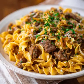 French Onion Beef & Noodles