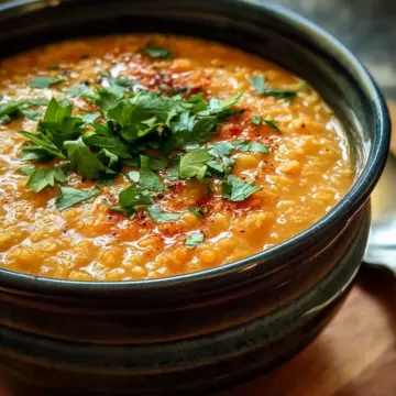 Easy Spiced Red Lentil Coconut Soup