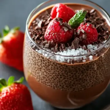 High Protein Chocolate Chia Seed Pudding