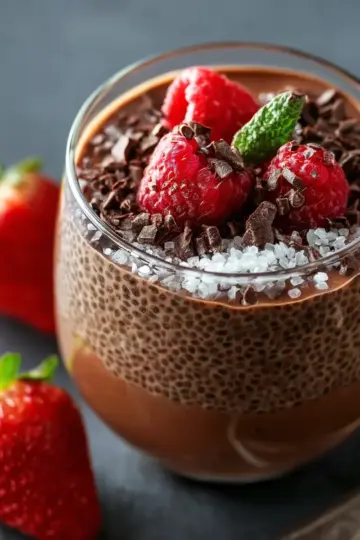 High Protein Chocolate Chia Seed Pudding