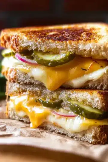 Ultimate Pickle Grilled Cheese Sandwich